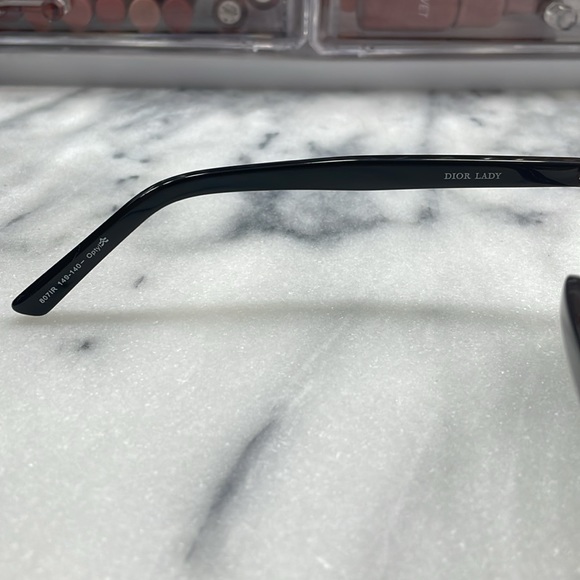 DIOR black gold future triangular shield sunglasses new authentic - Picture 6 of 9